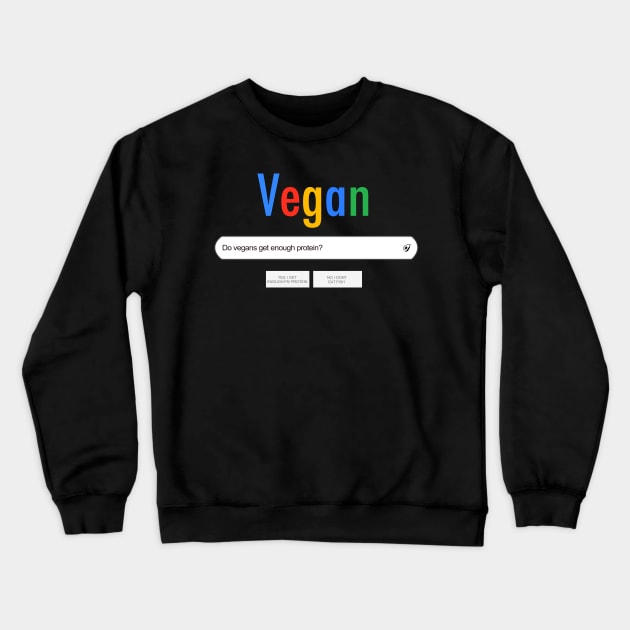 The Vegan Misconception Crewneck Sweatshirt by LikeMindedDesigns